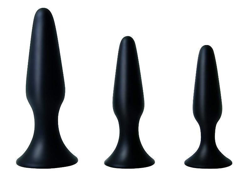 Adam and Eve Silicone Booty Boot Camp Training Kit - - Butt Plugs