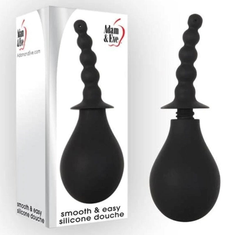 Adam and Eve Smooth and Easy Silicone Douche - - Anal Cleansing