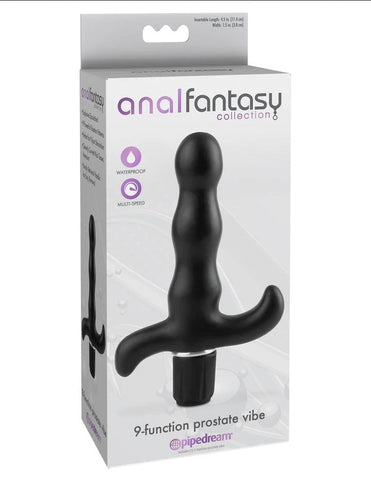 Anal Fantasy Collection 9 Function Prostate Vibrator Black - Prostate Toys