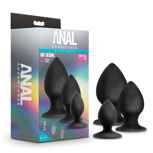 Anal Adventures Platinum Pleasure Plug Set - Butt Plugs