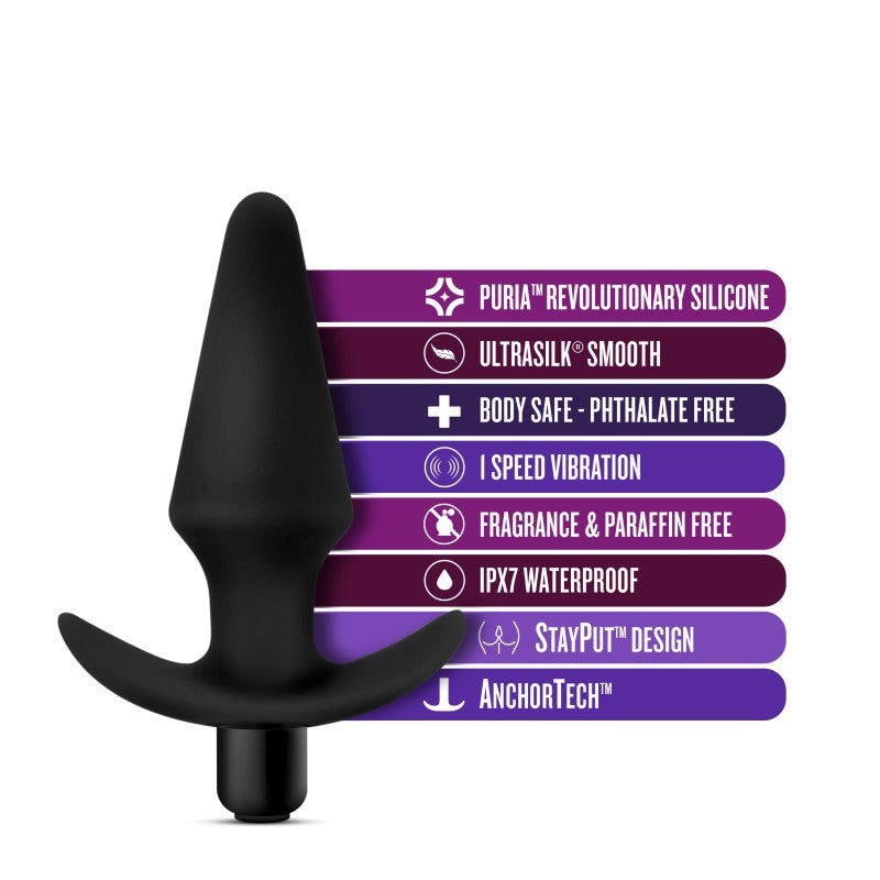 Anal Adventures Platinum Vibrating Plug - - Butt Plugs