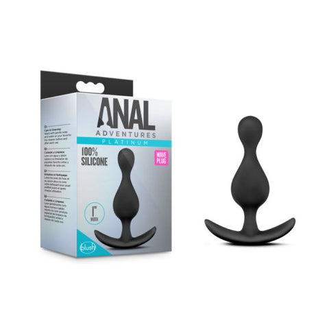 Anal Adventures Platinum Wave Plug - Elevate Your Intimate Bliss - Butt Plugs