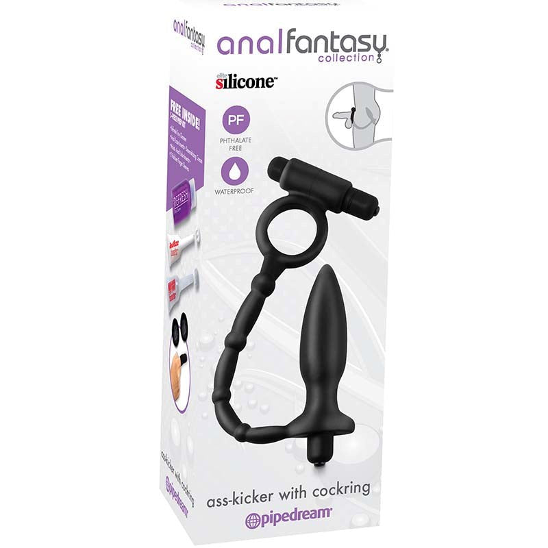 Anal Fantasy Collection Ass-Kicker With Cock Ring - - Butt Plugs