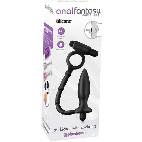 Anal Fantasy Collection Ass-Kicker With Cock Ring - Butt Plugs
