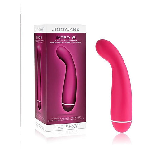 Jimmyjane INTRO 6 Silicone G-Spot Vibrator Pink - G-Spot Vibrators