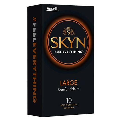 Ansell SKYN Large Non Latex Condoms 10 pack - Condoms