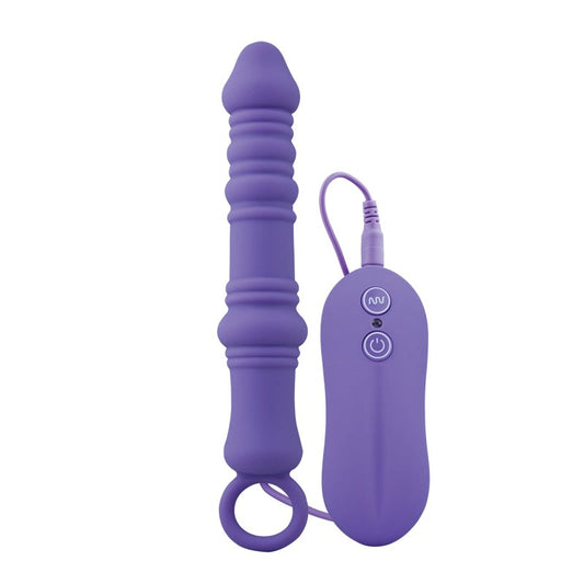 Aphrodisia Dutch Cannon Vibrating Anal Plug Purple - Butt Plugs