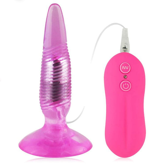 Aphrodisia Twister Vibrating Butt Plug Purple - Butt Plugs