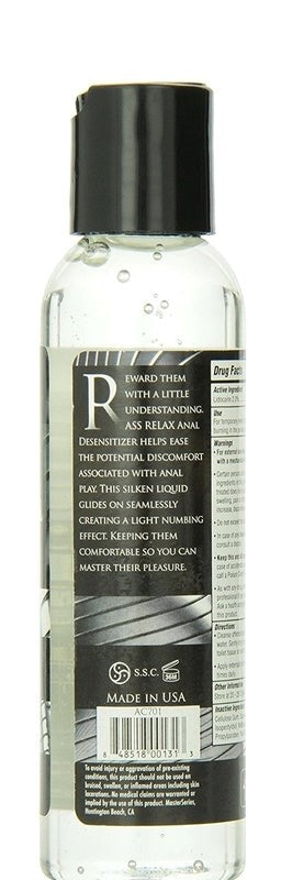 Ass Relax Desensitizing Lubricant 4.25Oz - - Anal Lubes