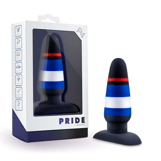 Avant Pride P4 Power Play - Harness-Compatible Silicone Butt Plug - Butt Plugs