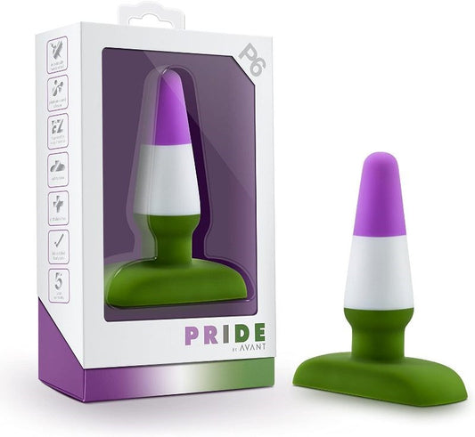 Avant Pride P6 Beyond - Elegant Silicone Anal Plug with Harness Compatibility - Butt Plugs