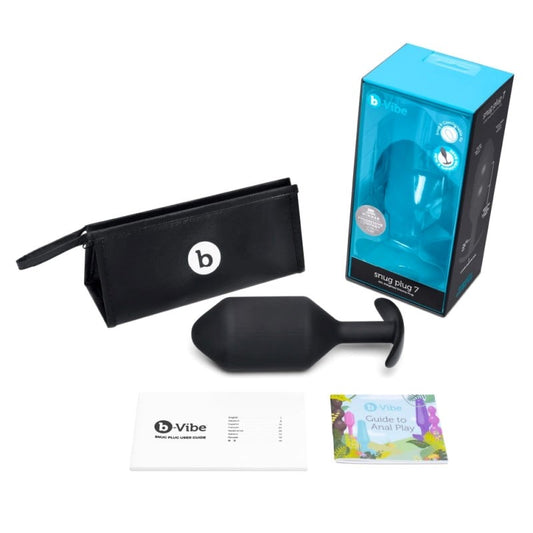B-Vibe Snug Plug 7 Black - Butt Plugs