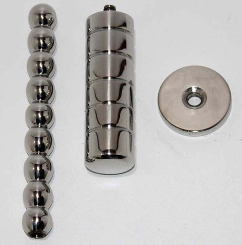 Beaded Anal or Vaginal Probe Steel - Anal Dildos