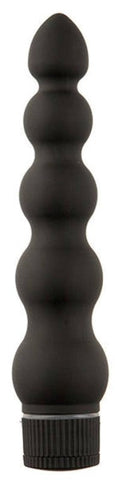 Doc Johnson Black Magic 7 inch Ribbed Anal Vibrator - Anal Vibrators