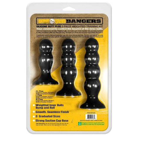 Boneyard Bangers Training Kit - Unleash Pleasure Beyond Imagination - Butt Plugs