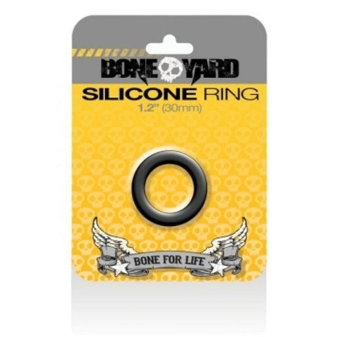Boneyard Silicone Ring Black 30MM - Stretchy Cock Rings