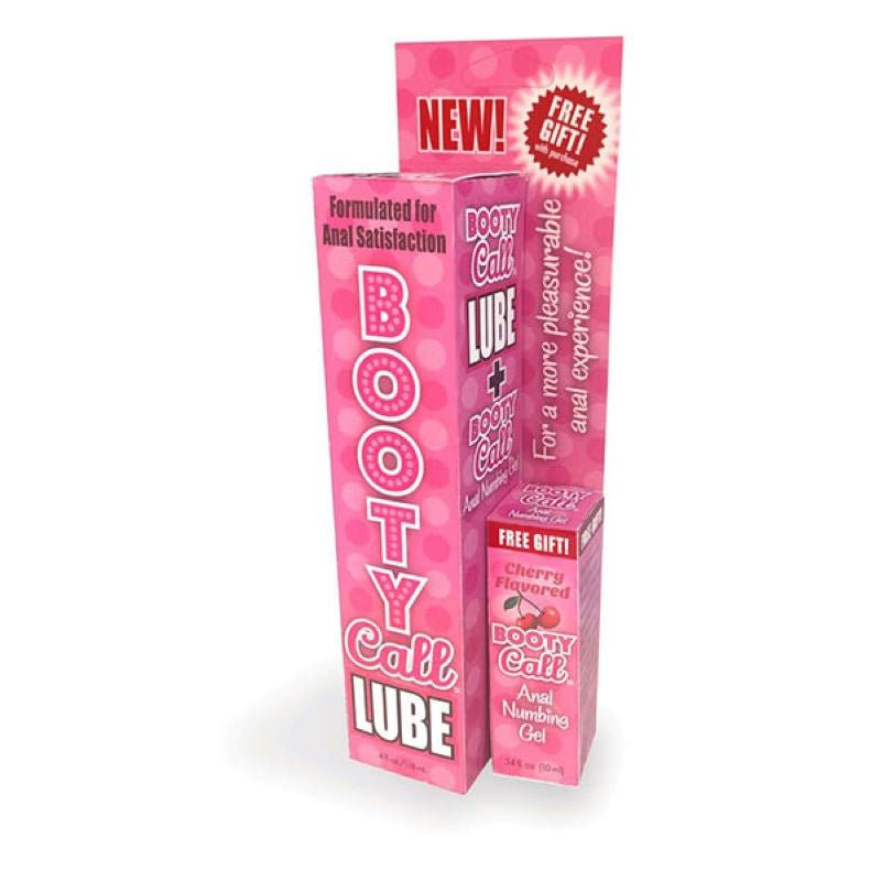 Booty Call Lube Duo - 118 ml Lube & 10ml Numbing - - Anal Lubes