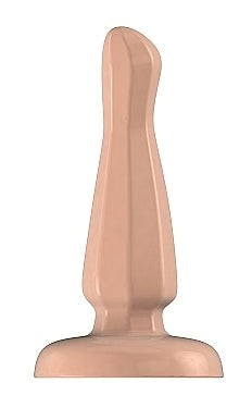 Bottom Line Rubber Butt Plug Flesh Model 3 4 inch - Butt Plugs