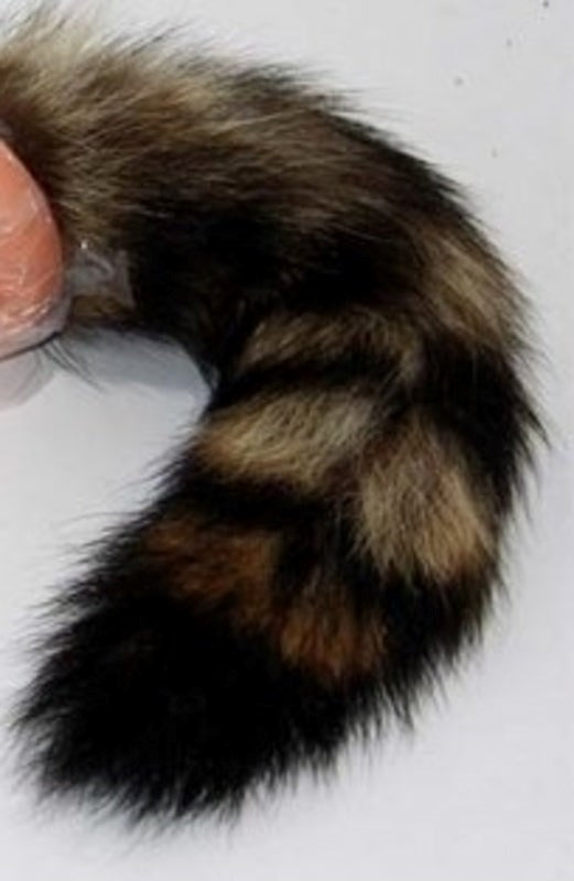 Brown Faux Fox Tail Soft Anal Plug - - Butt Plugs