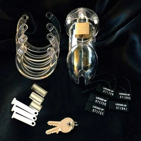 CB-6000 Cock Cage Ket Clear - Male Chastity