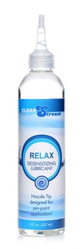 CleanStream Relax Desensitizing Lubricant with Nozzle Tip - - Water Based Lubes