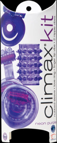 Climax Kit Neon Purple Mens Sex Toy - Pumps, Extenders and Sleeves