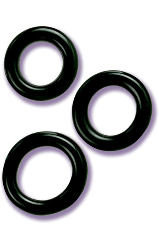 Colt 3 Piece Stretchy Mens Cock Ring Set - Cock Rings