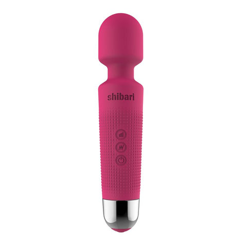 Shibari Mini Halo 20 Functions Body Wand Massager Pink - Body Wands