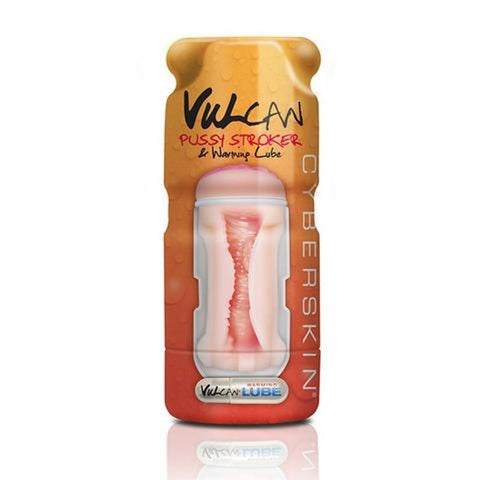 Cyberskin Vulcan Pussy Stroker with Warming Lube - Masturbators and Strokers