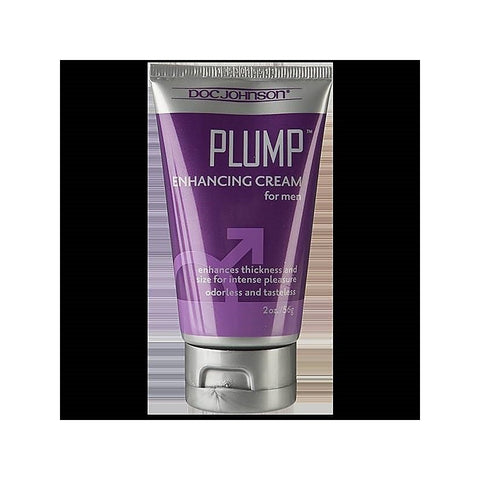Doc Johnson Plump Enhancement Cream for Men 2 oz - Delay and Excite Sprays