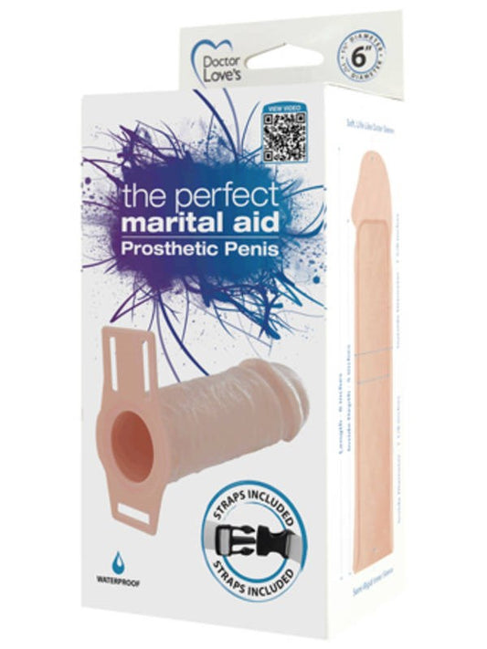 Doctor Loves Perfect Marital Aid Prosthetic Penis 6 in Super - Pumps, Extenders and Sleeves