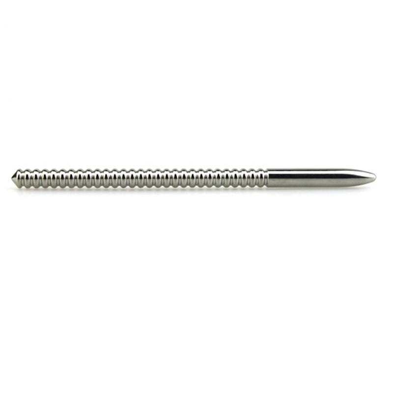 Double Spear Ribbed Urethral Sound - - Penis Plugs