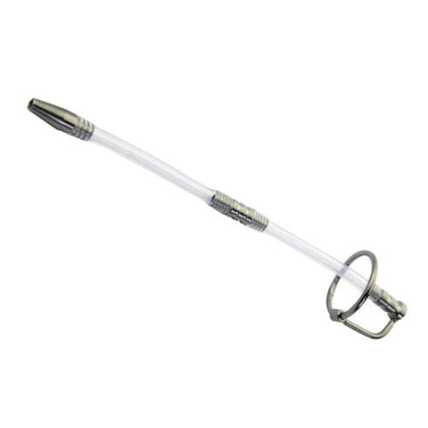 Double Tube Penis Plug With Glans Ring - Penis Plugs