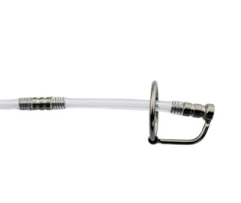 Double Tube Penis Plug With Glans Ring - Penis Plugs