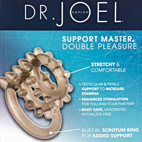 Dr. Joel Kaplan Support Master Double Pleasure Cock Ring - Cock Rings