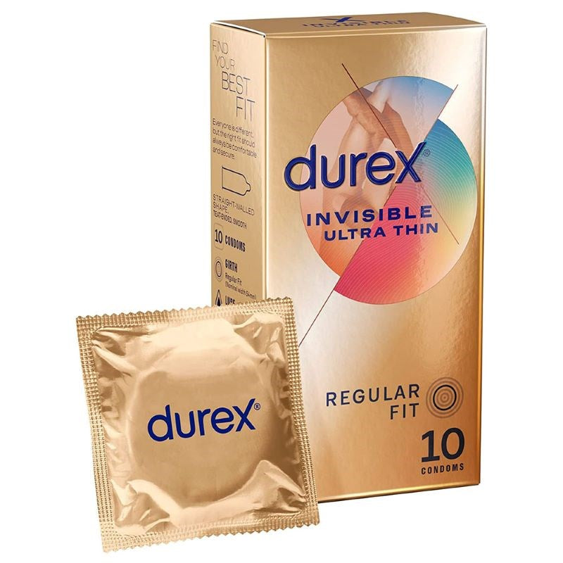 Durex Invisible Ultra Thin Condoms - 10 Pack - - Condoms