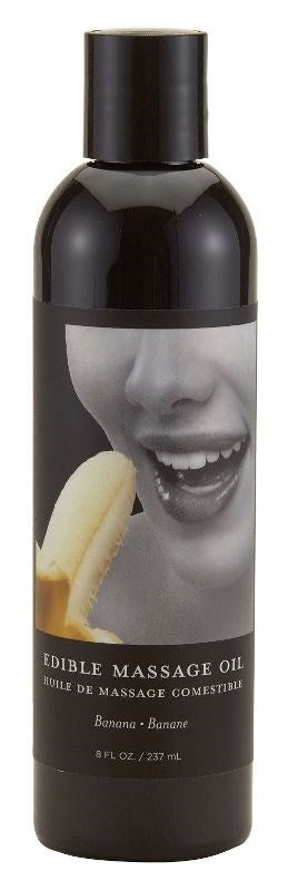 Earthly Body Edible Massage Oil 237ml - Oil Based Lubes