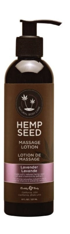 Earthly Body Hemp Seed Massage and Body Oil Lavender 237 ml - Lubricants and Lotions
