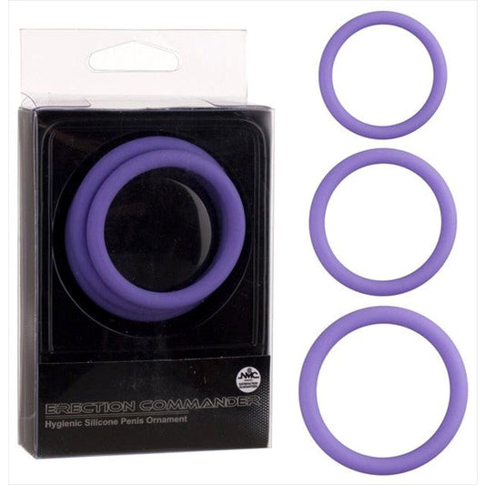 Pleasure Prolonging Silicone Cock Ring Ensemble by NANMA - Cock Ring Sets