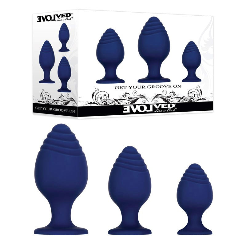 Evolved GET YOUR GROOVE ON Butt Plug Set - - Butt Plugs