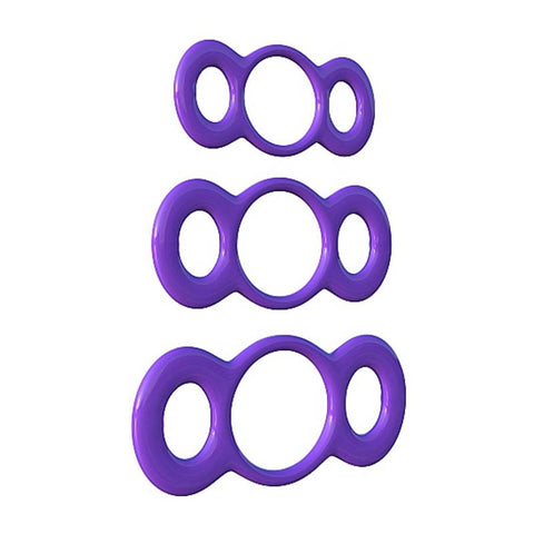 Pipedream Fantasy C-Ringz 3-Ring Quick Release Trainer - Cock Rings