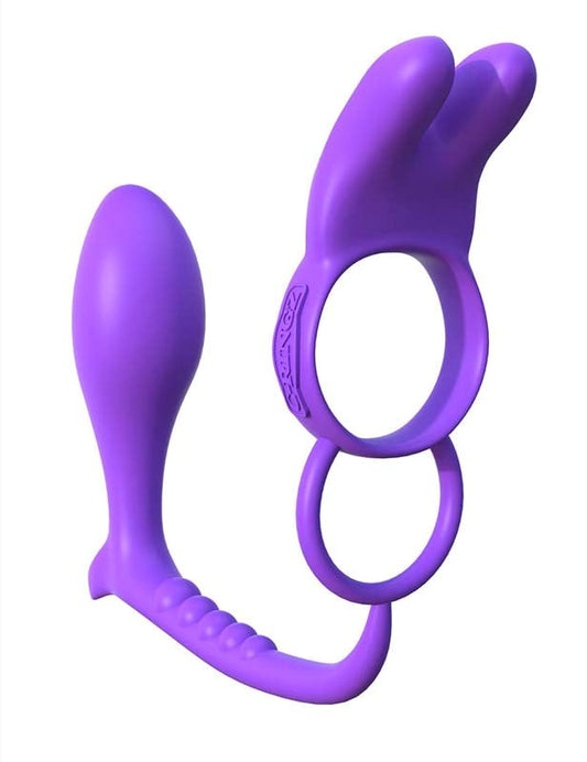 Pipedream Fantasy C-Ringz Ass-Gasm Vibrating Rabbit Ring - Cock Rings
