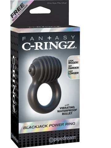 Pipedream Fantasy C-Ringz Blackjack Power Cock Ring - Vibrating Cock Rings