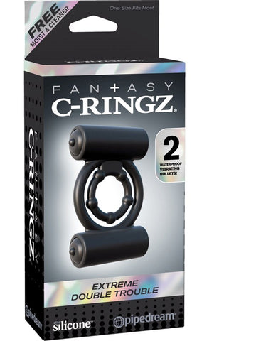 Pipedream Fantasy C-Ringz Extreme Double Trouble Cock Ring - Cock Rings