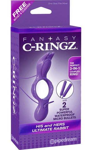 Pipedream Fantasy C-Ringz His And Hers Ultimate Rabbit Ring - Cock Rings
