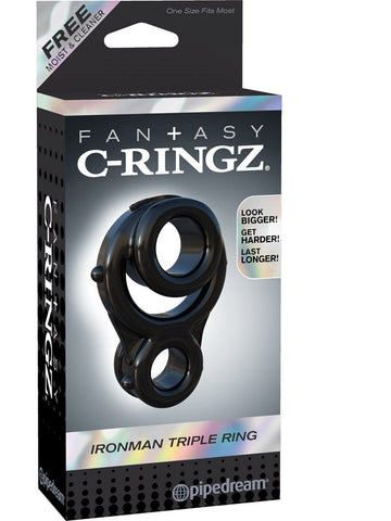 Pipedream Fantasy C-Ringz Ironman Triple Cock Ring - Stretchy Cock Rings
