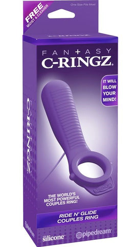 Pipedream Fantasy C-Ringz Ride N Glide Couples Ring - Cock Rings
