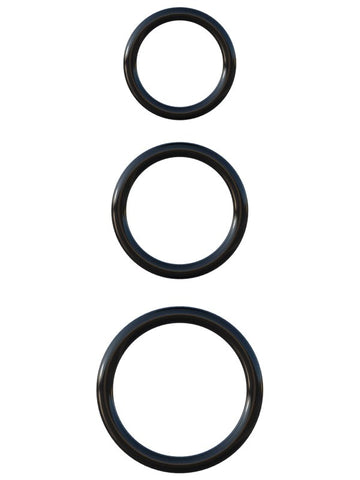 Fantasy C-Ringz Silicone 3-Ring Stamina Set - Cock Rings