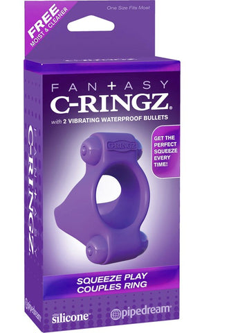 Pipedream Fantasy C-Ringz Squeeze Play Couples Cock Ring - Cock Rings