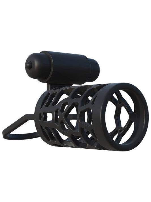 Pipedream Fantasy C-Ringz Thick Dick Silicone Vibrating Cage - Vibrating Cock Rings